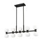 Z-Lite Artemis Linear Chandelier, 10-Light, 5 In.W x 40 In.L x 12.75 In.H, Matte Black/Matte Opal 494-10L-MB - alternate 2